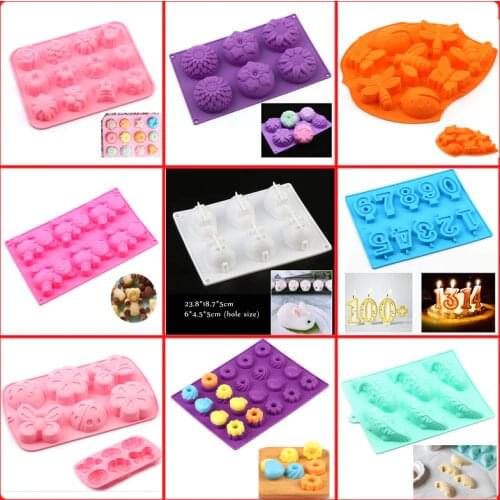 New Silicone Cake Mold 3d flower cake bakeware tool muffin cupcake jello pudding ice mould pastry biscuit bread baking mold Best