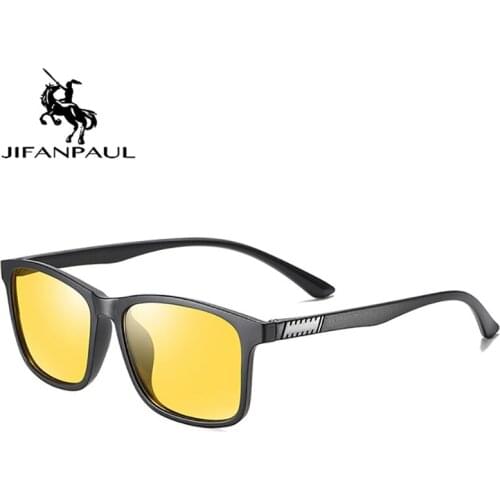 JIFANPAUL Polarized sunglasses retro driving glasses fashion classic anti-ultraviolet and blue light dizziness mens glasses