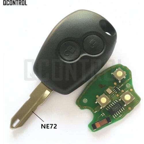 QCONTROL Car Remote Key Suit for Renault Duster Logan Fluence Clio Vivaro Movano Master Traffic Kangoo Megane Laguna