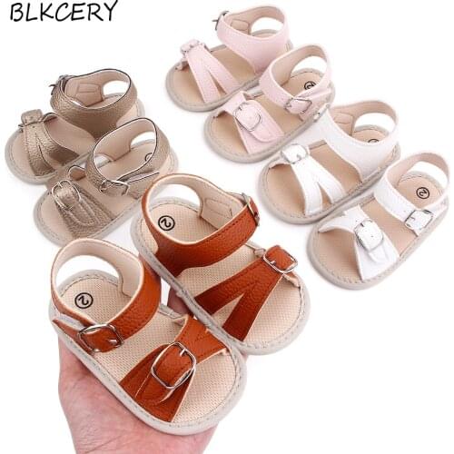 Fashion Baby Girl Sandales for Boy Newborn Summer Shoes Toddler Princess Rubber Sole Flats for 1 Year Infant Sandalen Doll Gifts
