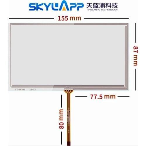 6.2''inch 4 wire 155mm*87mm resistive touch screen for hsd062idw1 TM062RDH01 Car GPS navigation Handwriting Touchscreen Panel