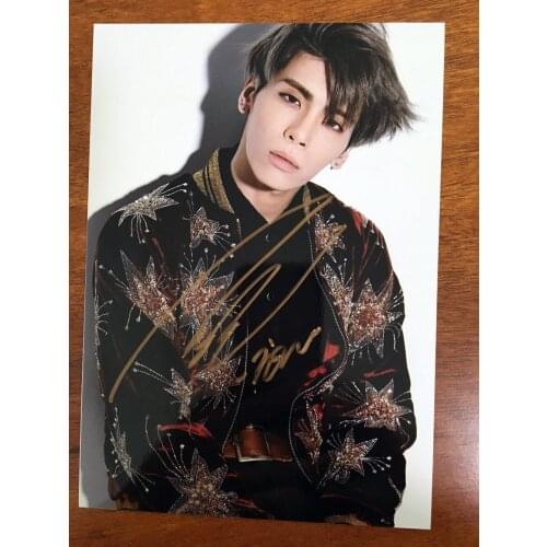 SHINEE Jong Hyun autographed hand signed original photo 5*7 free shipping K-POP