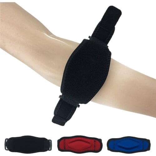Sports Safety Nylon Elastic Elbow Brace Sleeve Basketball Shooting Pads for Tennis Absorb Sweat Pain Protection Forearm Strap