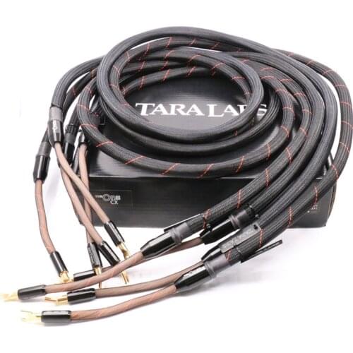 TARA LABS The One Loudspeaker Cable Spade Plug hifi speaker cable 100% brand new audiophile speaker Cable 2.5M with original box