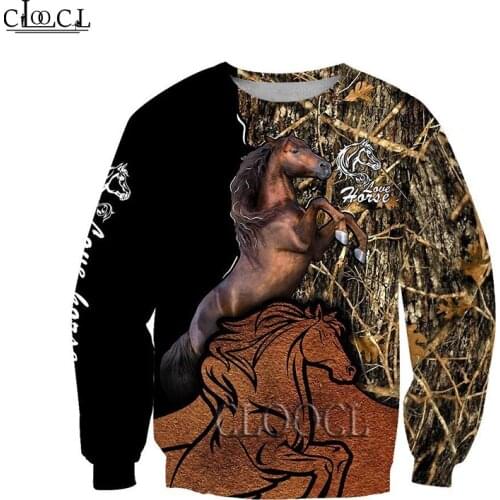 HX Beautiful Horse Muddy Design 3D Printed Mens Women Hoodie Streetwear Autumn Hooded Sweatshirt Unisex Casual Jacket Tracksuit