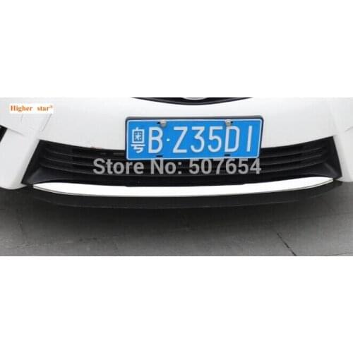 Higher star ABS chrome car front guard bright wisp,front bumper protection bar for Toyota corolla 2014-2017