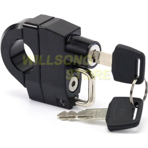 Helmet Lock Anti-theft Security 25mm Handlebar Clamp For HARLEY-DAVIDSON WIDE GLIDE FORTY-EIGHT Fat Boy/Special/s SUPERLOW 1200T