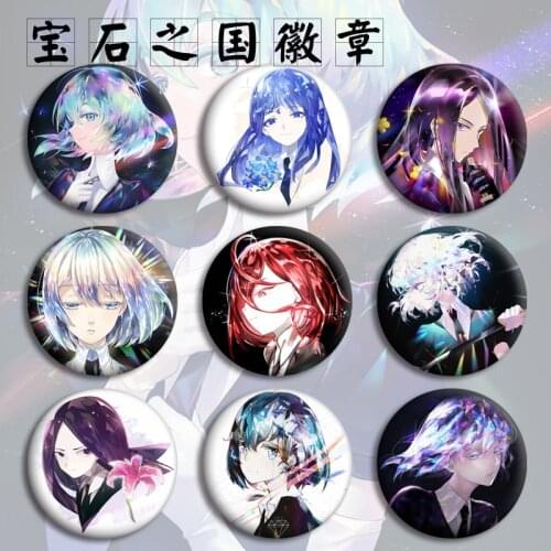 Houseki no Kuni Land of the Lustrous Cosplay Badge Phosphophyllite Brooch Pin Collection Badge for Backpack Clothes