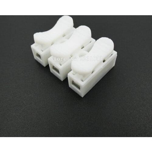 10PCS/LOT CH-3 Spring Wire Quick Connector 3p G7 Electrical Crimp Terminals Block Splice Cable Clamp Easy Fit Led Strip