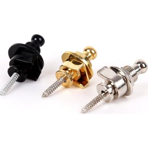 2 Piece/Set Guitar Strap Lock Straplock Button for All Acoustic Electric Bass Guitar Strap 3 Colors Guitar Accessories
