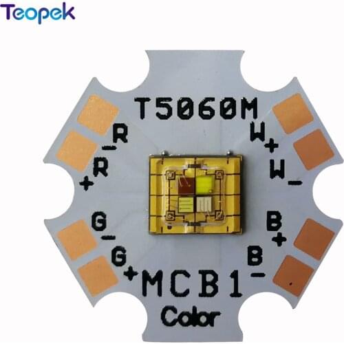 2pcs Semileds 15W TD 5060 RGBW LED Lamp Beads Stage Lights 180-224LM Four Colors For DIY Red/Green/Blue/White