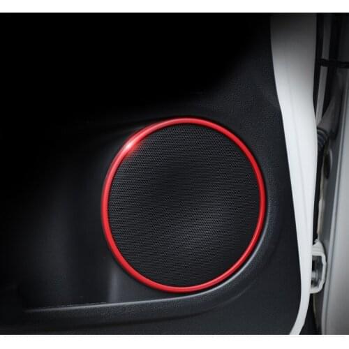 4PC For Honda Vezel XRV car door horn ring Car door sound circle
