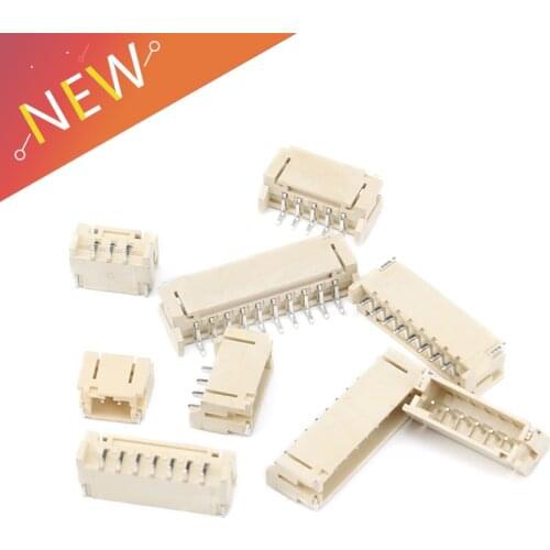 50PCS 2mm Horizontal Socket 2mm Pitch Patch Plug Connector SMT SMD PH2.0 2.0mm Pitch Connector SMD 2P 3P 4P 5P 6P 7P 8P 9P 10P