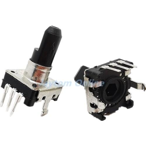 50pcs 360 Degree Rotary Encoder EC12 RE12 Audio Encoder Coding 3 Pin 24 Position Without Push Button Switch Handle Length 15MM
