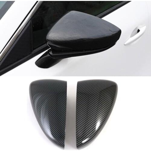 For Mazda 3 M3 Axela 2019 2020 ABS PLASTIC Accessories Exterior Rear Mirror Rearview Cover Trim 2pcs