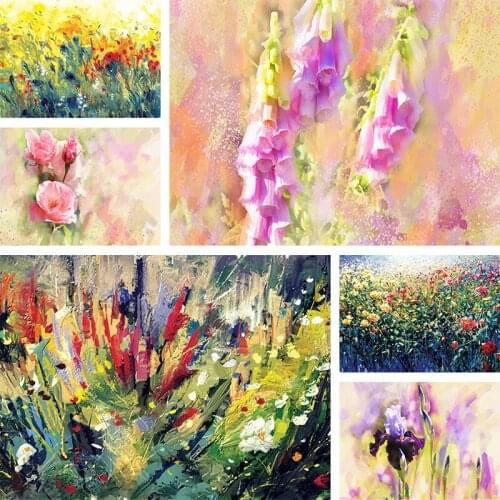 DIY 5D Diamond Painting Full Round Square Resin Mosaic Diamond Embroidery Cross Stitch Kits Wall Art Countryside Drawing