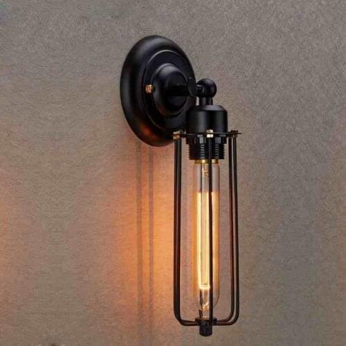 American Retro Wall Lamps Loft Vintage Wall Lights for Coffee/Corridor Single Arm Wall Lamp Industrial Home Decor Bedside Lamp