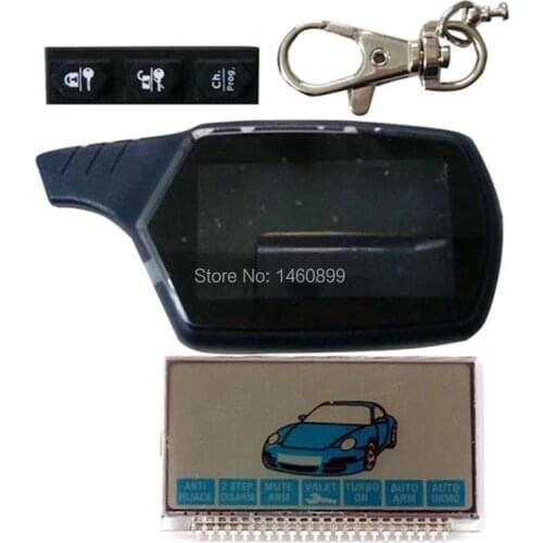 Case Keychain Body Cover + B6 LCD Display For Russian 2 Way Car Alarm LCD Remote Control Starline B6