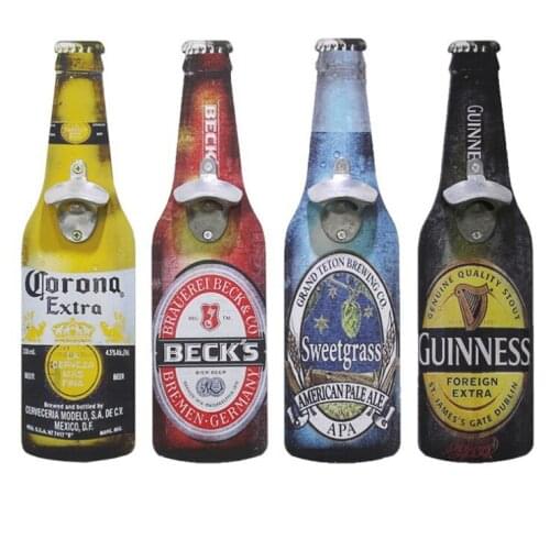 Wooden Wall Bottle Opener Retro Beer Bottle Opener Wall Hanging Cafe Bar Restaurant Vintage Style wall Pendant Retro Home Decor