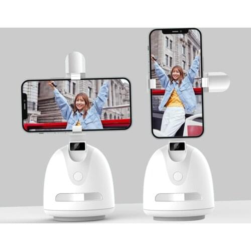 Auto Follow Phone Bracket 360° Face Tracking Phone Holder, Camera Selfie Stick Rotation for VLOG Camera Live
