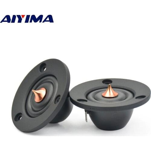 AIYIMA 2pcs 2inch 6 Ohm 30W Silk treble film Tweeter Speaker Unit Car Speaker Professional Hifi horn loudSpeaker