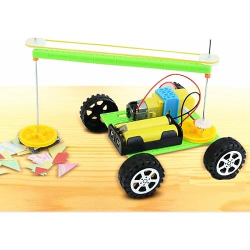 DIY electric sweeping robot model physical science experiment inventing children creative education toy boy