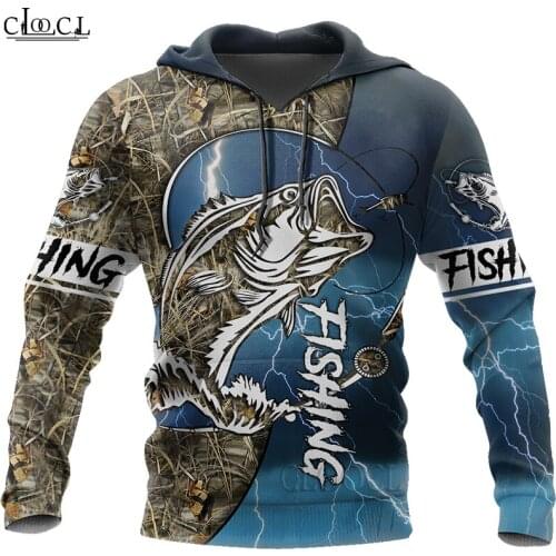 HX Newest Popular Animal Fishing 3D Print Hoodie Men Women Tracksuit Autumn Long-Sleeved Fashion Hoodie Tops Drop Shipping