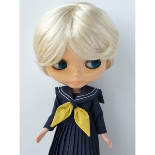D28053 10-11inch 26-28CM Enfant Baby cut synthetic mohair doll wigs Blythe size doll accessories