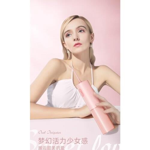 JIMOK S1 Oral Irrigator USB Rechargeable Water Jet Flosser Portable Dental Floss 150ML Water Tank Waterproof Teeth Cleaner 4Tips