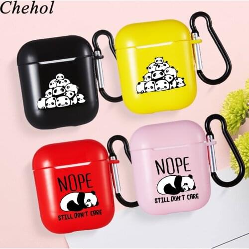 Fashion Panda Headphone Protective Cases for Apple Airpods Pro 1 2 Soft Silicone Bluetooth Wireless Earphones Case Headset Cover