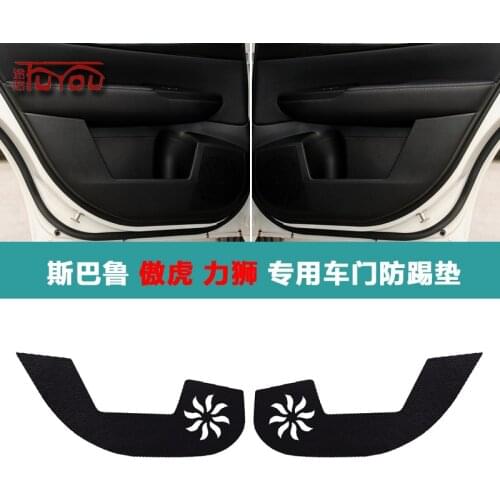 For subaru outback Legacy 4pcs Car Inside Door Cover Pad Scratch Protection Anti Kick Pad Car Interior
