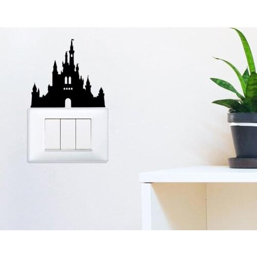 KUCADA church switch panel sticker for wall decoration removable diy wall sticker wallpaper home decal pvc WP1887