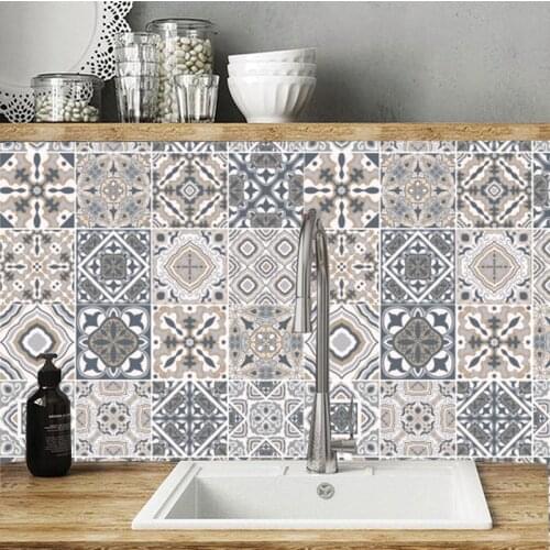 30x150cm Tile Stickers For Living Room Kitchen Retro 3D Waterproof Mural Decal Bathroom Decor DIY Adhesive Wallpaper
