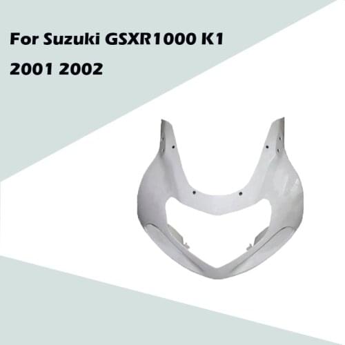 For Suzuki GSXR1000 K1 2001 2002 Motorcycle Accessories Unpainted Head Fairing ABS Injection Fairing