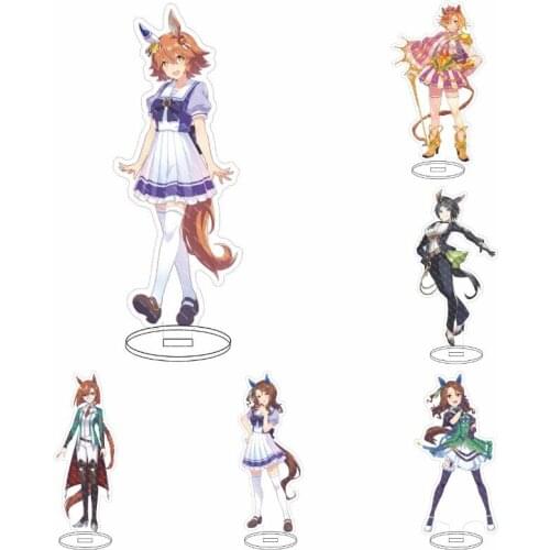 2021 New Anime Pretty Derby Silence Suzuka Special Week Gold Ship Keychain Acrylic Stand Figure Model Plate Desktop Toy Gift
