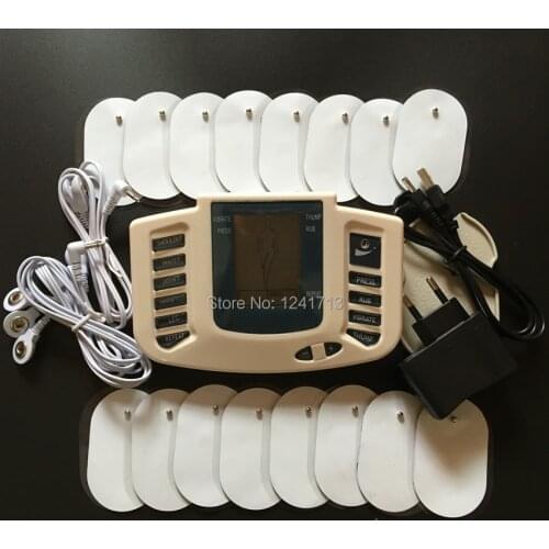 New JR309 Health Care Electrical Muscle Stimulator Massager Tens Acupuncture Therapy Machine Slimming Body Massager 16pcs pads