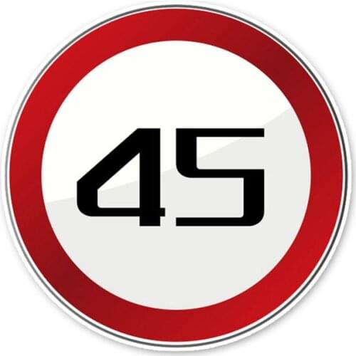 Hot Hot Warning Speed Limits Car Sticker Vinyl Car Styling Laptop Decorative PVC 11cm*11cm