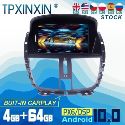 PX6 For Peugeot 207 2008-2014 Android 10 Carplay Radio Player Car GPS Navigation Head Unit Car Stereo WIFI DSP BT