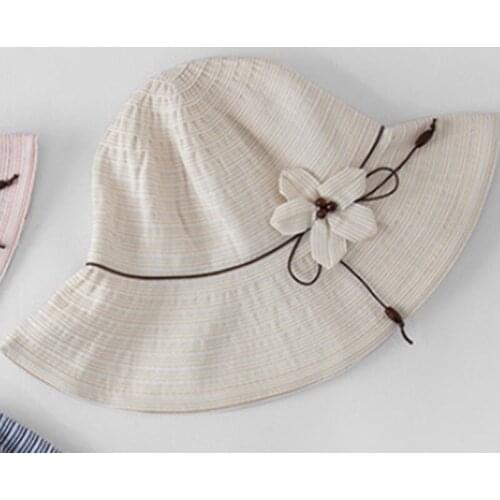 Summer Sunscreen Hats Folding Flower Fisherman Hat Female Summer Visor Beach Korean Literary Wild Sun Hat Women Hat