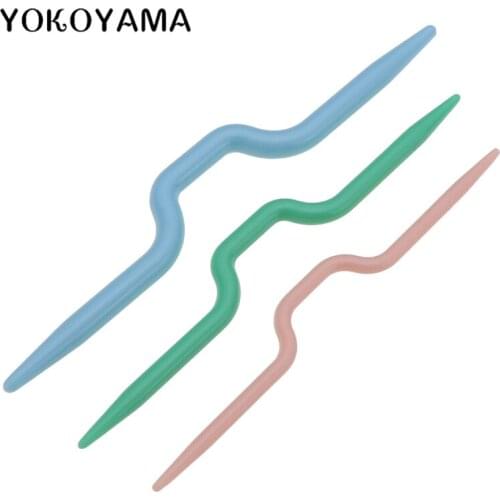 YOKOYAMA Twist Needle Household Scarf Sweater Plastic Twist Knitting Needle Sewing Tool Weaving U-Shaped Needle Accessories
