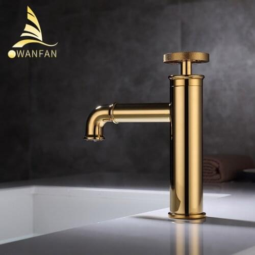 Basin Faucets Retro Industrial Style Matte Black Brass Crane Bathroom Faucets Hot and Cold Water Mixer Tap torneira WF-20A01K
