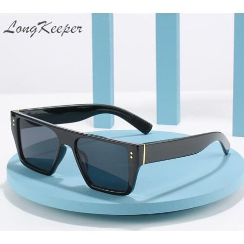 Square Sunglasses Women Men Flat Top Classic Sun Glasses Brand Designer Luxury Female Eyeglasses Male Driving Glasses Oculos