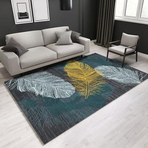 Nordic Modern Living Room Carpet Geometric Office Hotel Coffee Table Cushion Large Sofa Blanket Bedroom Full Shop Homestay Decor