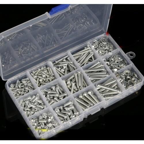 DIY Boxed oval head philips screw nut bolt shim M3 M4 M5 M6 household screws set