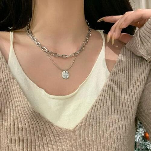 Vintage Necklace on Neck Gold Chain Womens Jewelry Layered Accessories for Girls Clothing Aesthetic Gifts Fashion Pendant 2021
