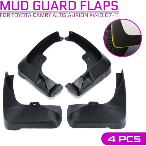 1 Set Car Mud Flaps Mudguards Mudflaps Splash Guards For Toyota Camry Altis Aurion XV40 2007-2011 for Fender Flares
