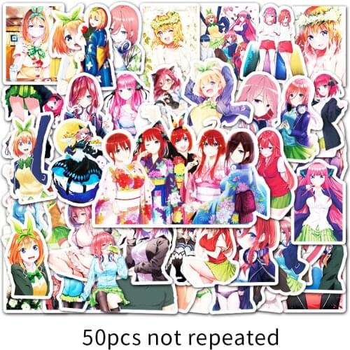 10/30/50PCS Zhang Riman Five Equal Parts Bride Cartoon DIY Decoration Stickers Laptop Car Waterproof Graffiti Stickers