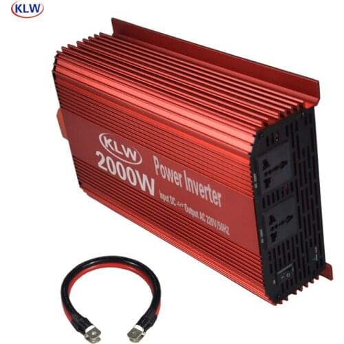 5V 2.1A USB 2000W Watt DC 24V to AC 220V Portable Power Inverter Charger Converter Adapter DC 24 to AC 220 Modified Sine Wave