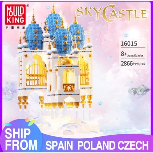 MOULD KING MOC Streetview Floating SKY Castle House Fantasy Fortress Model Building Blocks Bricks Kids DIY Toys Christmas Gifts