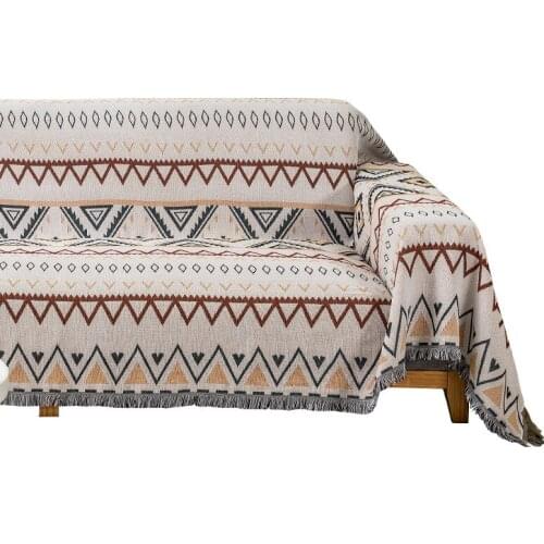 GY4151 Gyrohome Geometric Blanket Sofa Decorative Slipcover Stitching Rug Tapestry Carpet Home&Living